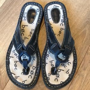 b.ø.c. Leather Flip Flops
